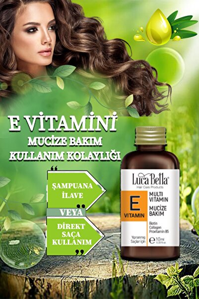 Luca Bella Mucize Bakım E Vitamini Biotin Collagen Provitamin B5 Multivitamin...
