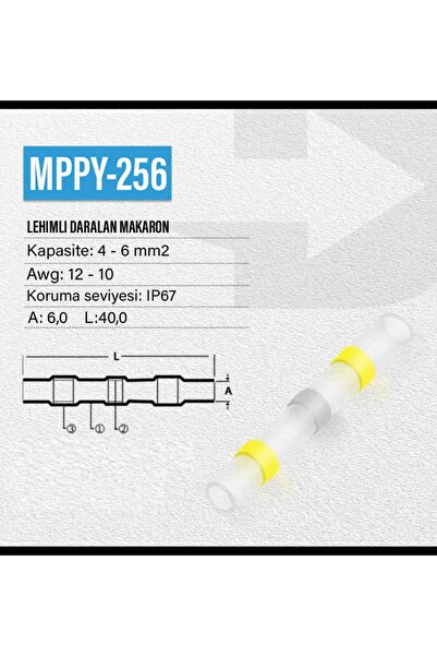 maasco 5 Adet Şeffaf Lehimli Ek Muf Kablo Birleştirici (su Geçirmez) 4-6 Mm K...