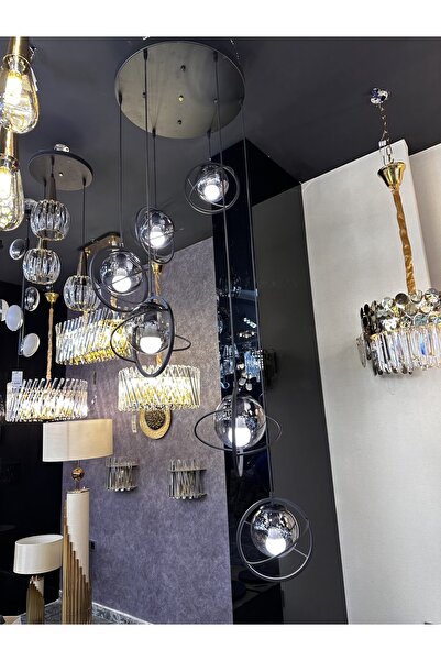 Beyaz Aydınlatma Galeri Boşlugu Sarkıt Avize