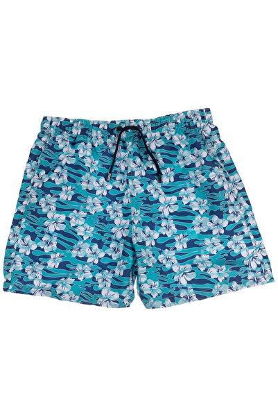 SUYİTTİ Arıcı Store Yeni Sezon Çiçek Desenli Baba Oğul Kombin Deniz Şortu