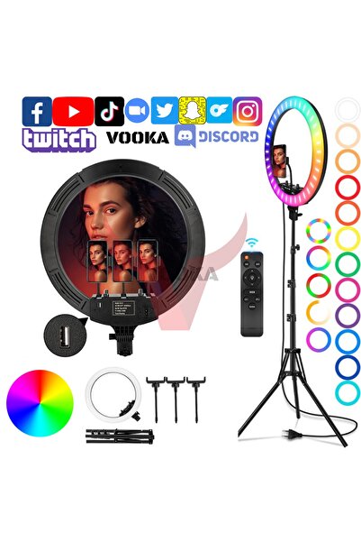 VOOKA Vilya 45cm Megalüx Döküm Ayaklı Profesyonel Kuaför Makyaj Çekimleri 18ı...