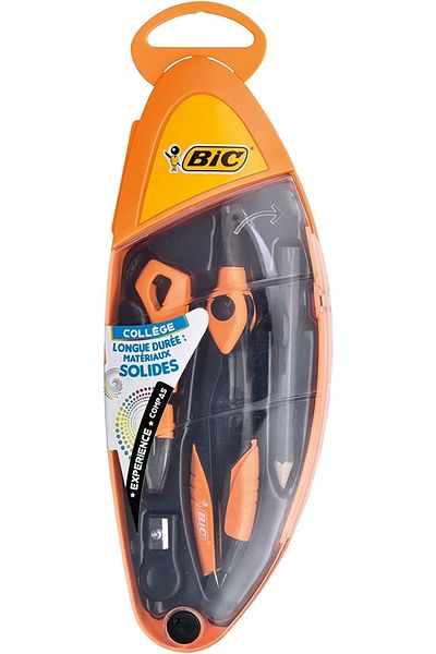 Bic Middle School Compass Set 5 Pieces (orange)