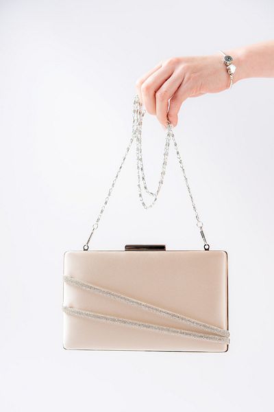 lmn ayakkabı Βραδινό φόρεμα Skin Satin 2 Plain Stone Τσάντα Portfolio&Clutch