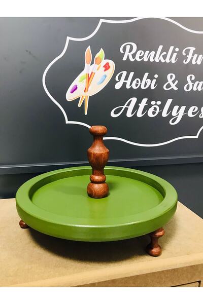 renklifircahobi Renklifırça Tek Katlı 3 Ayalı Ahşap Sunumluk Hediyelik