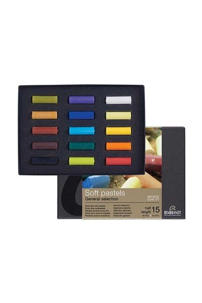 Talens Rembrandt Soft Crayon 15 Pack Half Size 3362