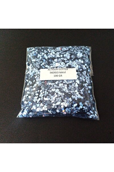 HOBİFLEX Glitter Altıgen Epoksi Süsleme Pulu Nail Art Makyaj Sim Indigo Mavi ...