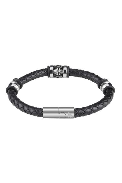 Zippo 20cm Bracelet Braided Black L. 3 Steel Acc. B. 2007172