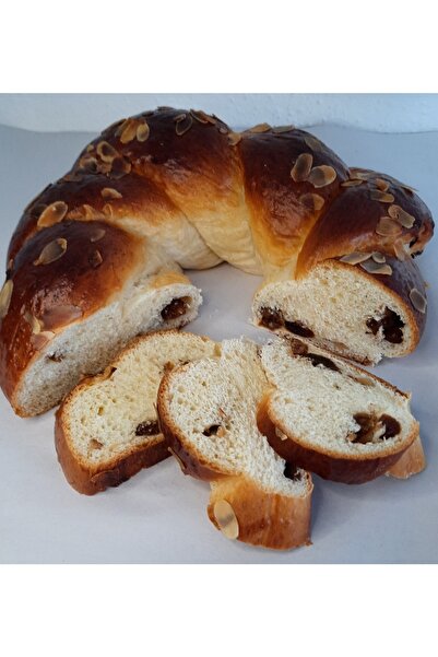 Genel Markalar Bademli Üzümlü, Paskalya Çöreği 800 g Alman Pastanesi