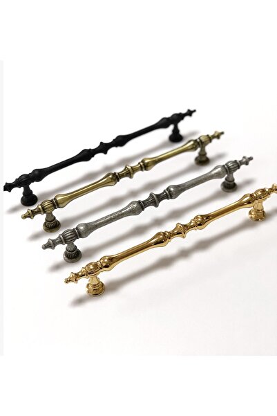 SÖZER ORMAN ÜRÜNLERİ Şehzade 160mm Antik Gümüş Mobilya Dolap Kulp