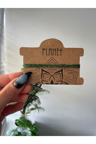 Planet Butik سوار أخضر متعدد الخيوط للجنسين