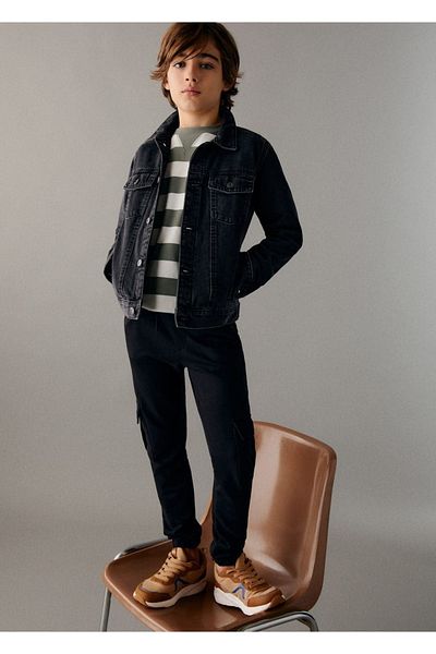 MANGO Kids Jeansjacke mit Taschen