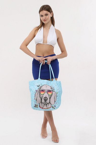 Bolder Geantă de plajă Daisy Blue Dog
