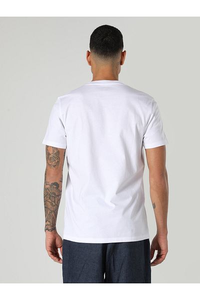 Colin's Tricou alb pentru bărbați - mâneci