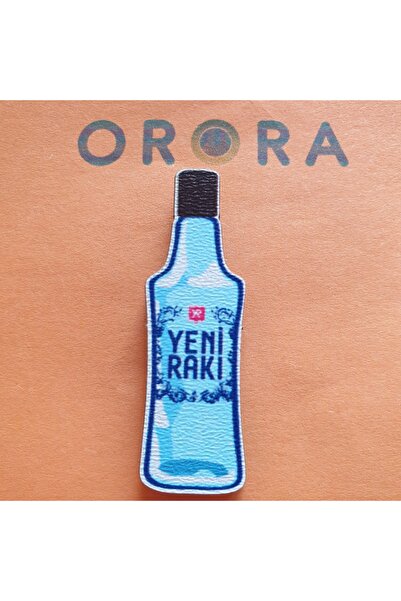 Ororabutik Yeni Rakı Ahşap Broş  Rozet