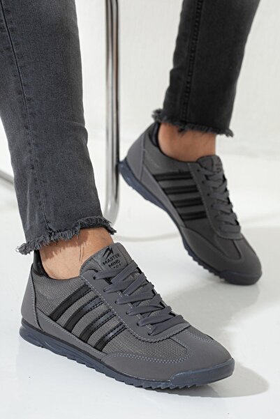 Rona Gifts Чоловічі димчасті шнуровані плоскі м'які зручні підошви Casual Sneaker Гнучкі кросівки для прогулянок Спортивні кросівки Sneaker