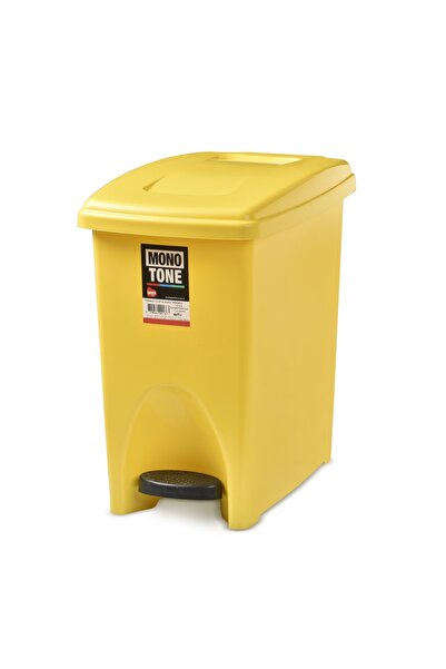 Mono Tone 13,5 Litre Dikdörtgen Pedallı Çöp Kovası Sarı - Bo176