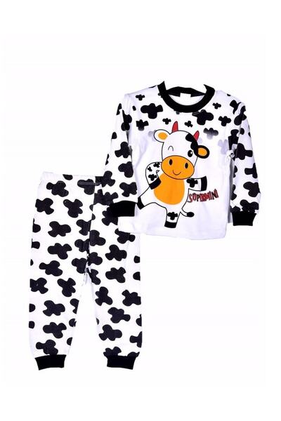 Cimcime Bebe Sevimli Inek Erkek Çocuk Pijama Takımı