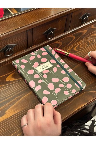 Victoria's Journals Venzi Art Hard Cover Vegan Leather 192 Sheets A5 80grLined Notebook