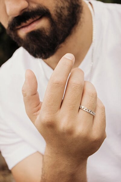 CAN SİLVER 925 Ayar Gümüş Yüzük -gümüş Gurmet Özel Tasarım Unisex Yüzük