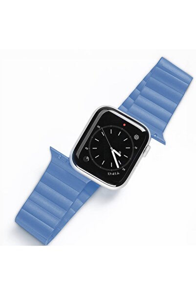 Dux Ducis Apple Watch 42-44-45mm Için Manyetik Zincir Versiyon Pu Deri Kayış ...