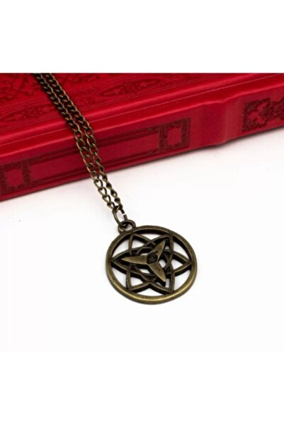 LA TINY Unisex Anime Naruto Sasuke Sembol Eternal Mangekyou Sharingan Kolye