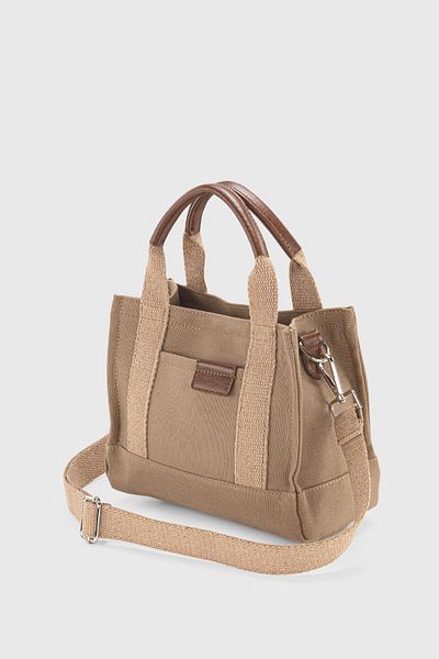 Housebags Women's Brown Canvas Tote Bag 232