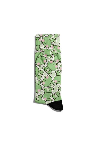 Eğlenceli Çoraplar Fun Socks Unisex Sweet Baby Frogs Printed Socks Ecsoket272