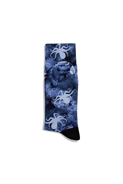 Eğlenceli Çoraplar Fun Socks Unisex Octopus Sea Pattern Printed Socks Eglncn371