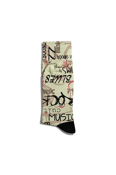 Eğlenceli Çoraplar Fun Socks Unisex Rock Blues Popart Printed Socks Ecsoket104