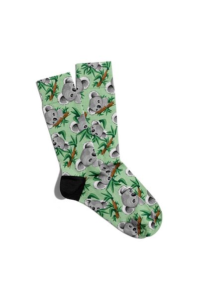 Eğlenceli Çoraplar Fun Socks Unisex Cute Koala Printed Socks Ecsoket121