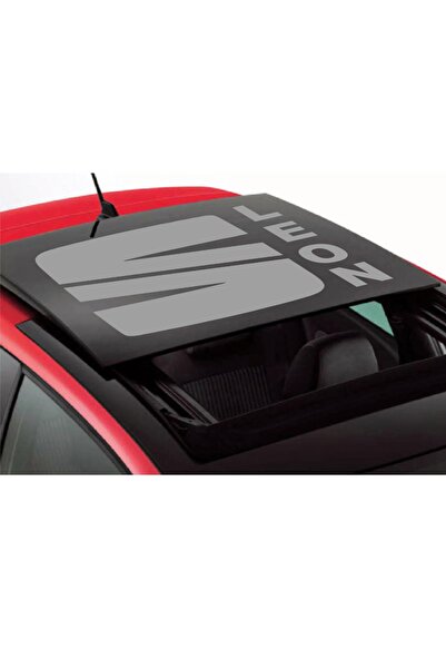 Melek Pazarı 30 X 22.5 Cm - Seat Leon Logo Sunroof Oto Sticker, Araba Sticker