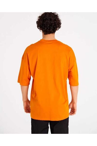 BREEZY Basic Unisex Bisiklet Yaka Oversize T-shirt