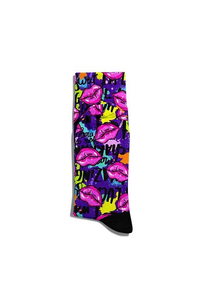 Eğlenceli Çoraplar Fun Socks Unisex Luck Amazing Popart Printed Socks Ecsoket190