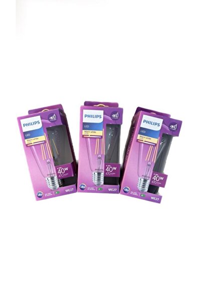 Philips Led Classic 3 Li Ekopaket Ampul 40w St64 E27 Non-dim 2700k