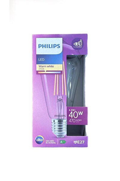 Philips Led Classic 3 Li Ekopaket Ampul 40w St64 E27 Non-dim 2700k