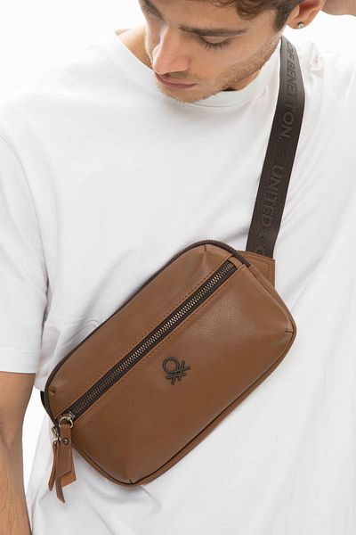 United Colors of Benetton Benetton Men's Waist Bag Brown Bnt1012