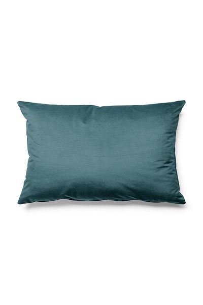 Pilloveland Culoare uni - O singură culoare Husă de pernă Tapițerie Material din piele întoarsă 50*30 Cm - Albastru Petrol