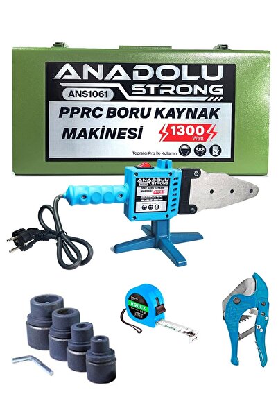 Anadolu Strong Pprc 1300 Watt Boru Kaynak Büyük Makina Seti Plastik Boru Kaynak Makinesi