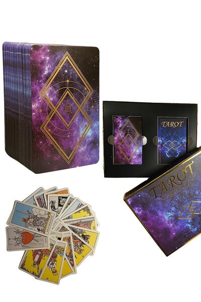 Adil Baba Tarot Cards Turkish English and Arabic Tarot Card Set with Box with User Manual