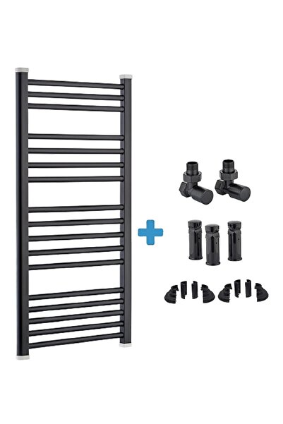 TOPRAK HAVLUPAN 60/100cm 14 Borulu Siyah Havlupan 2 Adet Vana 2 Boru Gizleme ...