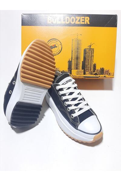 Bulldozer Bağcıklı Balon Taban Gündelik Kadın Keten Ayakkabısı
