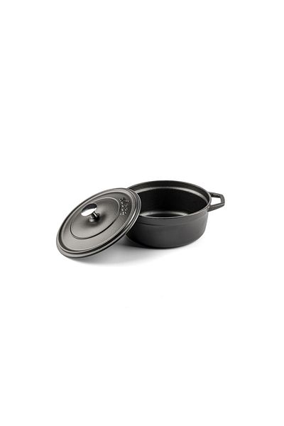 HOSSE Iron Cast Deep Pot 20cm-black