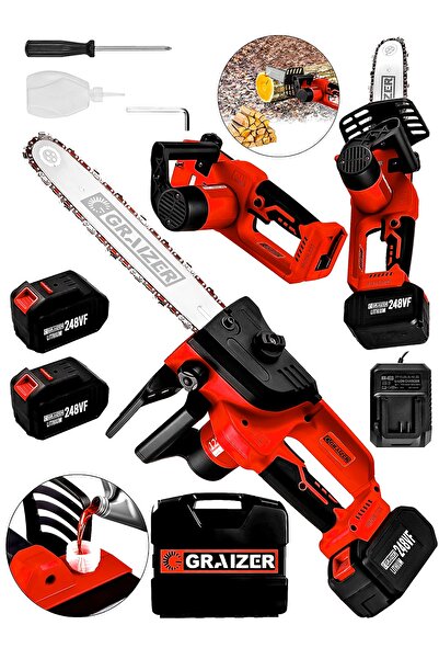 Graizer Alman 248 Vf 10 Ah %100 Bakir Sargili Akülü Dal Kesme Budama Testere ...