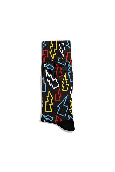 Eğlenceli Çoraplar Fun Socks Unisex	Colorful Elc Printed Socks Ecsoket349