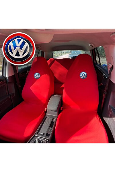 Teksin Volkswagen Golf 4 Oto Koltuk Servis Kılıfı Kırmızı Likralı Esnek Tüm A...