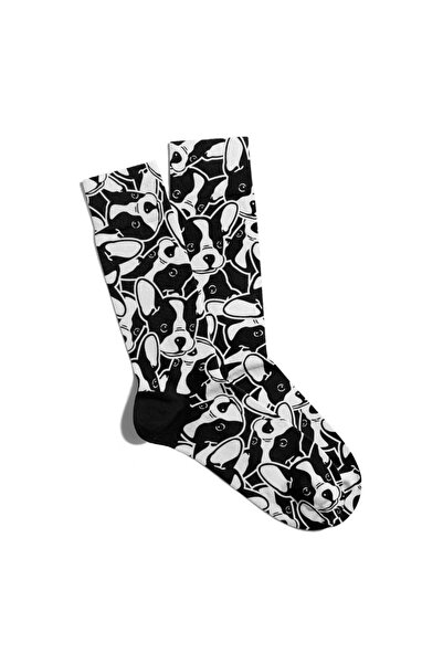 Eğlenceli Çoraplar Забавни чорапи Унисекс Чорапи с принт на сладки кучета Ecs...