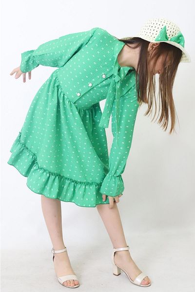 Fox Life Kids Rochie de vară Silvia pentru fetiță cu pălărie cu fundă