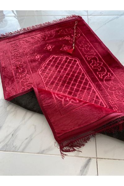 AYHANHOME سجادة صلاة المهر الفاخرة السميكة الناعمة من القطيفة مع ميزة قاعدة مضادة للانزلاق