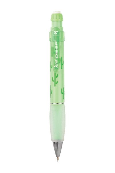 Serve Deep 0.7 Mm Patterned Versatil Pen Pastel Green Cactus