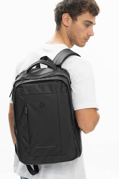 United Colors of Benetton Benetton Men's Black Backpack - Bnt899